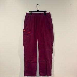 Burgundy Dickies Scrub Pants